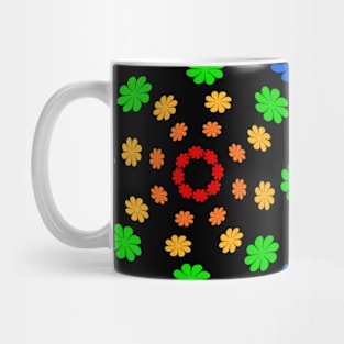 Rainbow flowers Mug